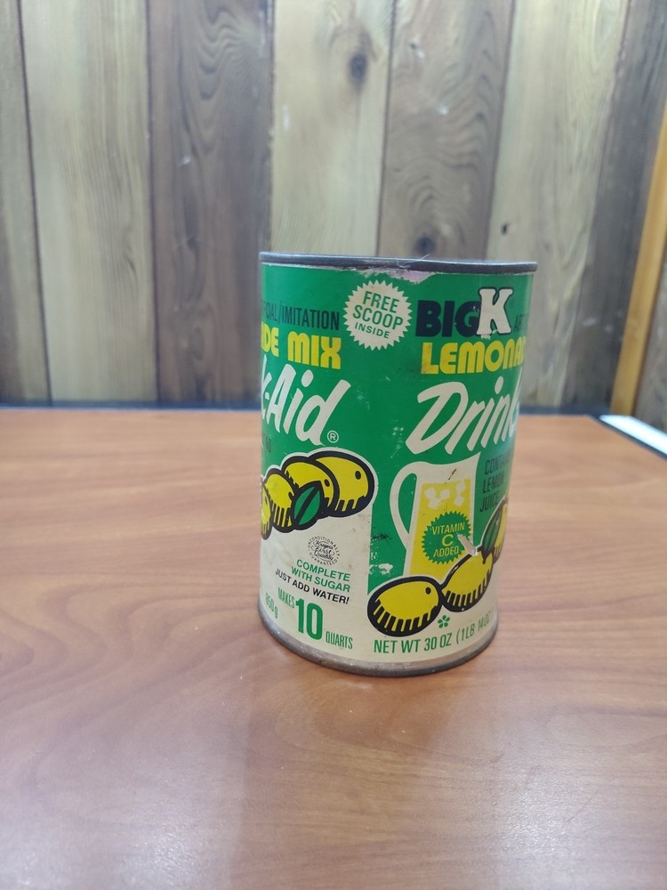 Vintage Big K Lemonade Mix Empty Canister