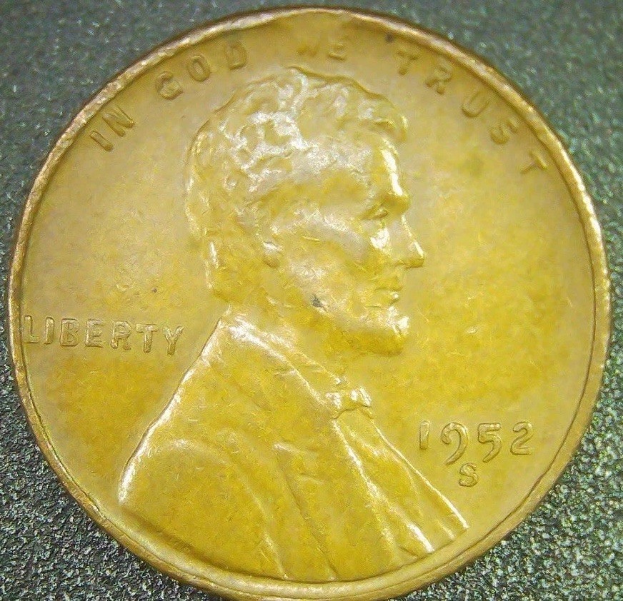 1952 S Wheat Cent “Small Clipped Planchette ”