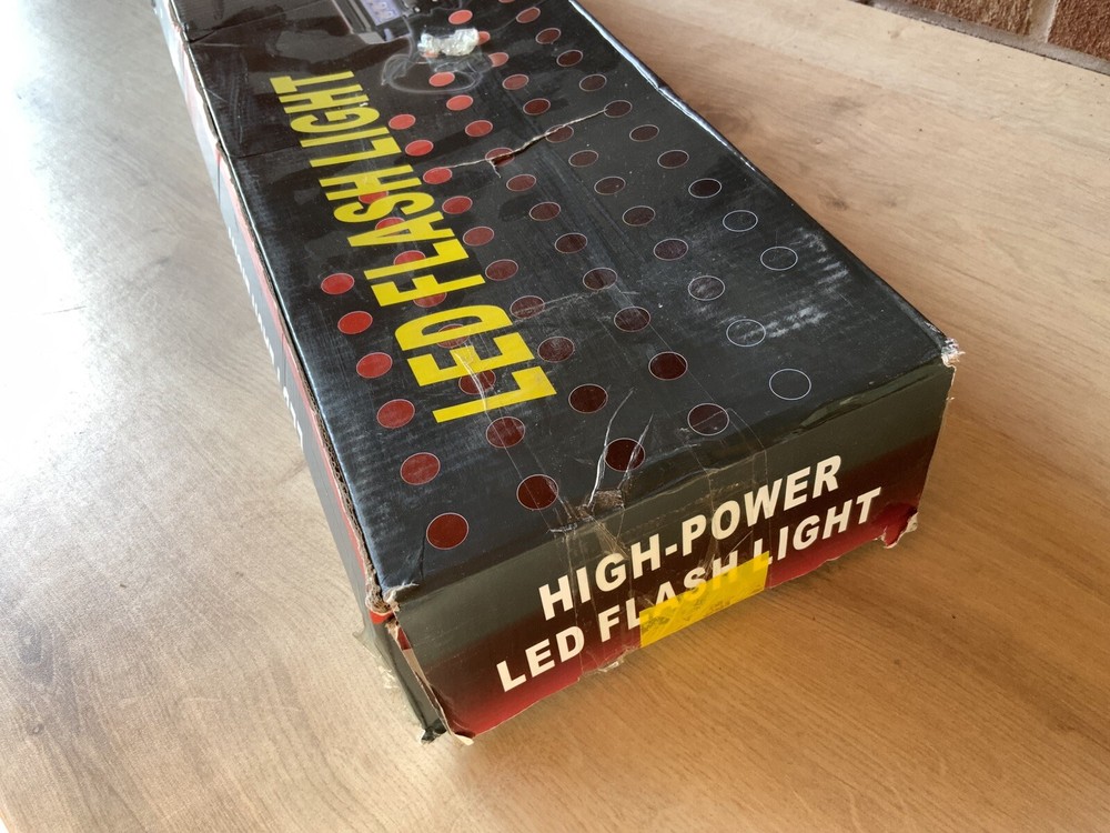 26" Rooftop Strobe Flashing Light Double Side Emergency Hazard Warning Beacon