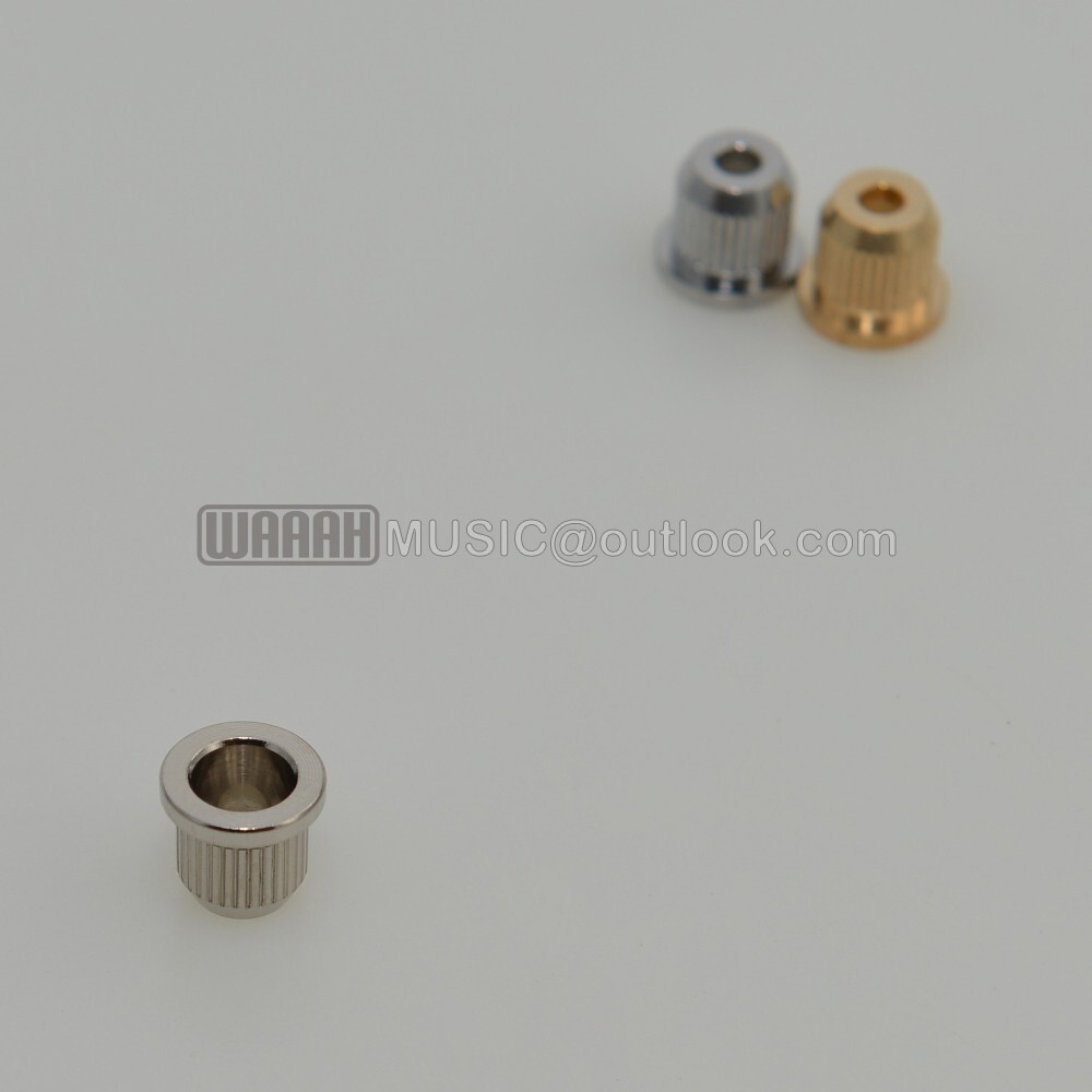 6pcs/set Brass Through Body String Ferrules String Bushings For Electric Guitar