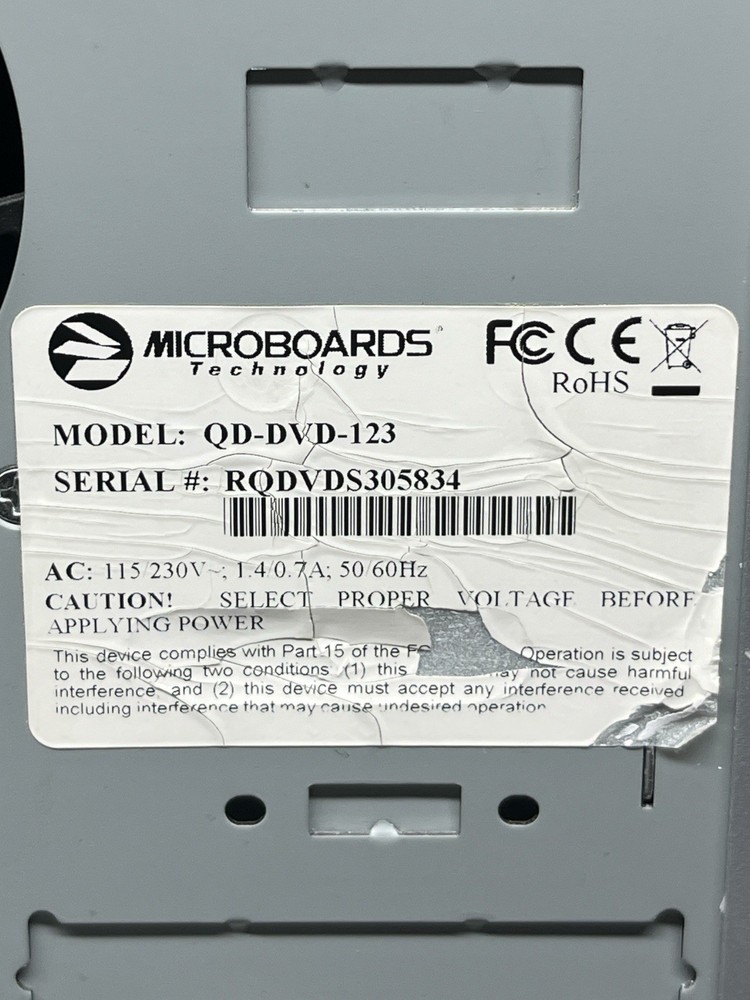 Microboards DVD/CD Duplicator Tower 1-to-4 Tested Powers On QD-DVD Serie
