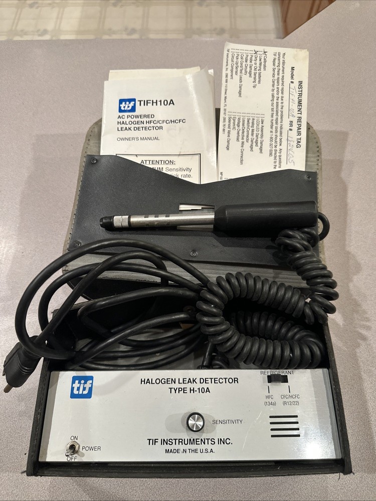 TIF Instruments Inc. Halogen Leak Detector Type H - 10A