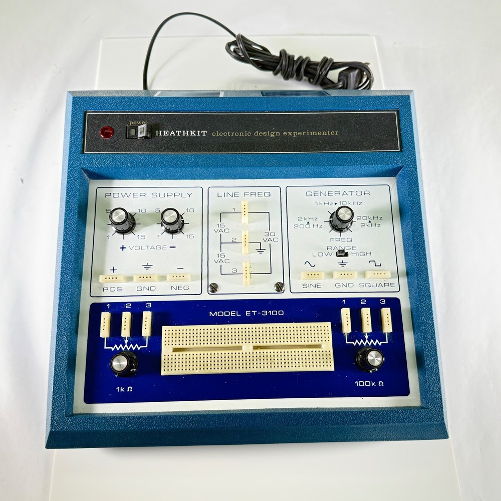 Vtg Heathkit ET-3100 Electronic Design Experimenter Trainer Console - WORKING