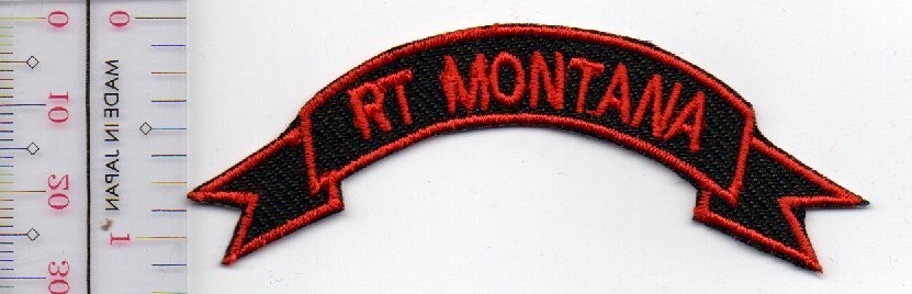 US Army  Rt Montana Patch tab NO TARIFF