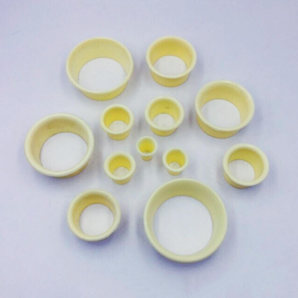 12Pcs Wristwatch Repair Adjust Tool Plastic Stackable Cup Watch Movement Holder