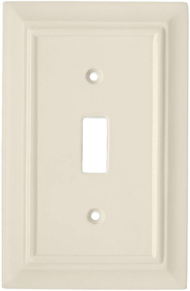 (12 Pack) (As-Is) Brainerd - Wood Architectural Single Switch Wall Plate - Light