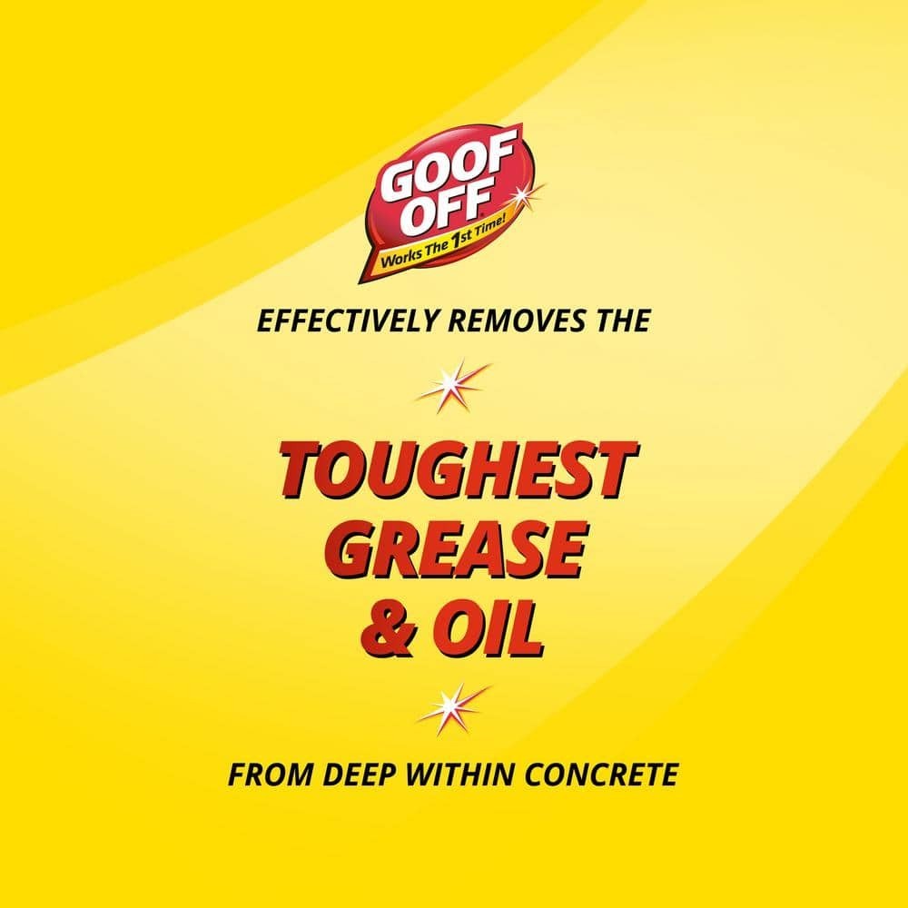 Goof Off Concrete Cleaner Oil Stain Remover 32 oz FG820 Driveway Garage Degrease