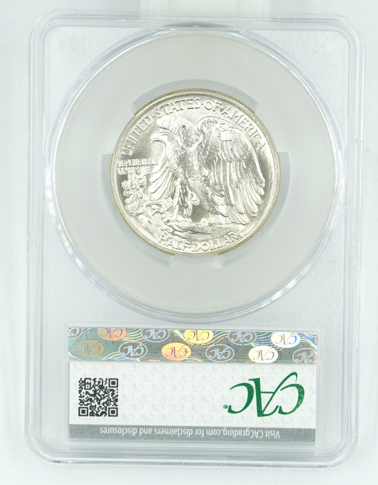1943 CAC MS66 Walking Liberty Half Dollar