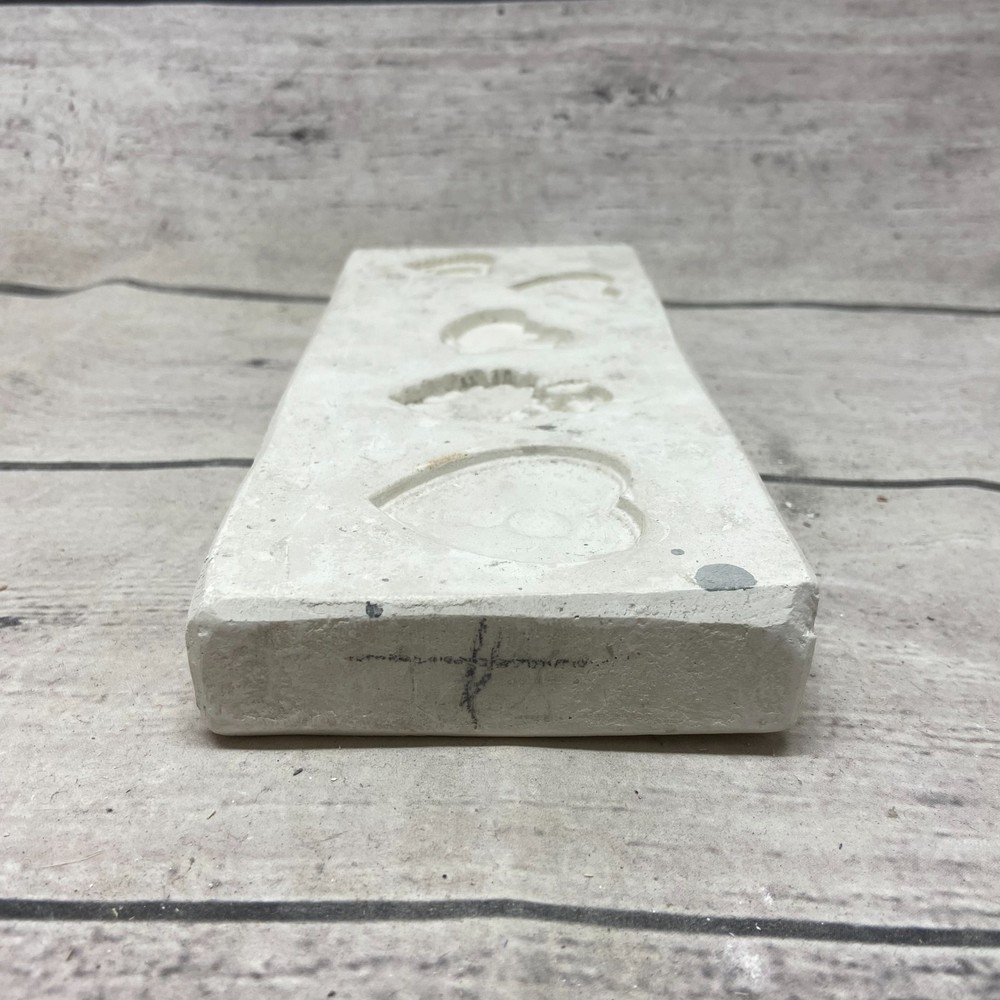 Unbranded Ceramic Open Casting Mold Heart-Shaped Valentine Designs