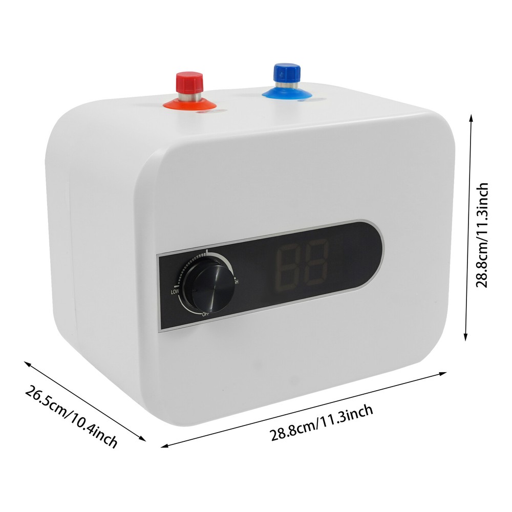 1500W 110V Electric Mini-Tank Water Heater Shower Compact Storage Top Outlet