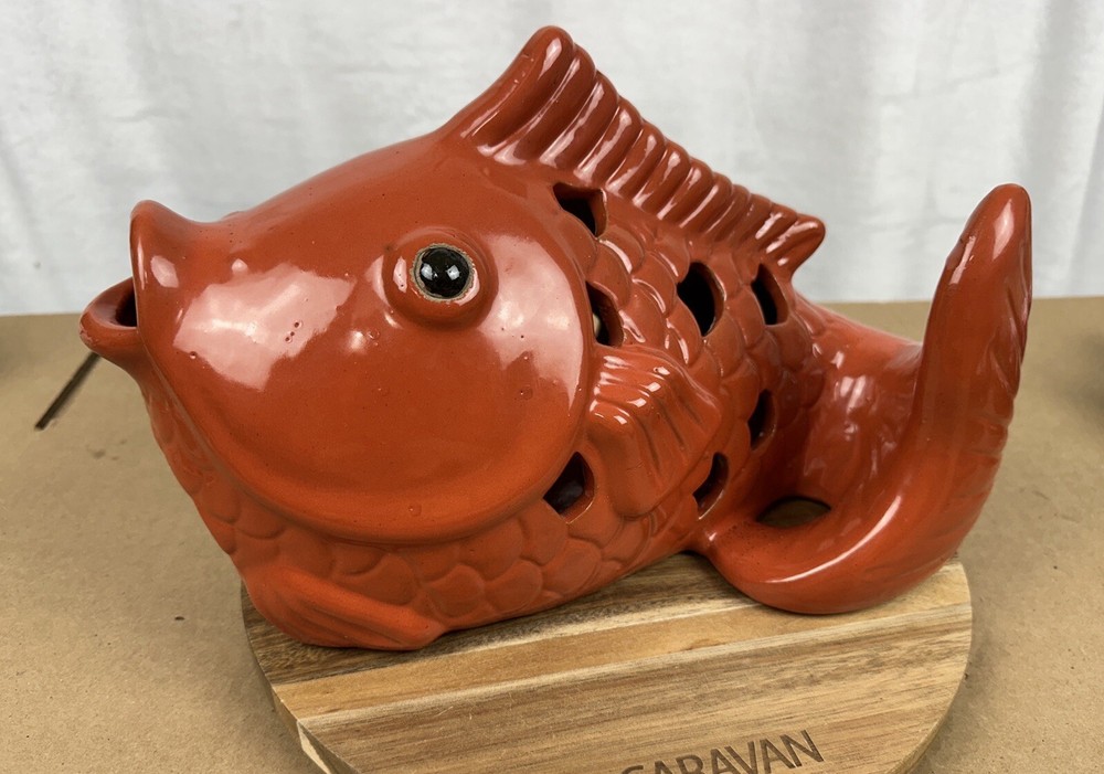 Koi Fish Large Inscent Burner Candle Holder Home Decor