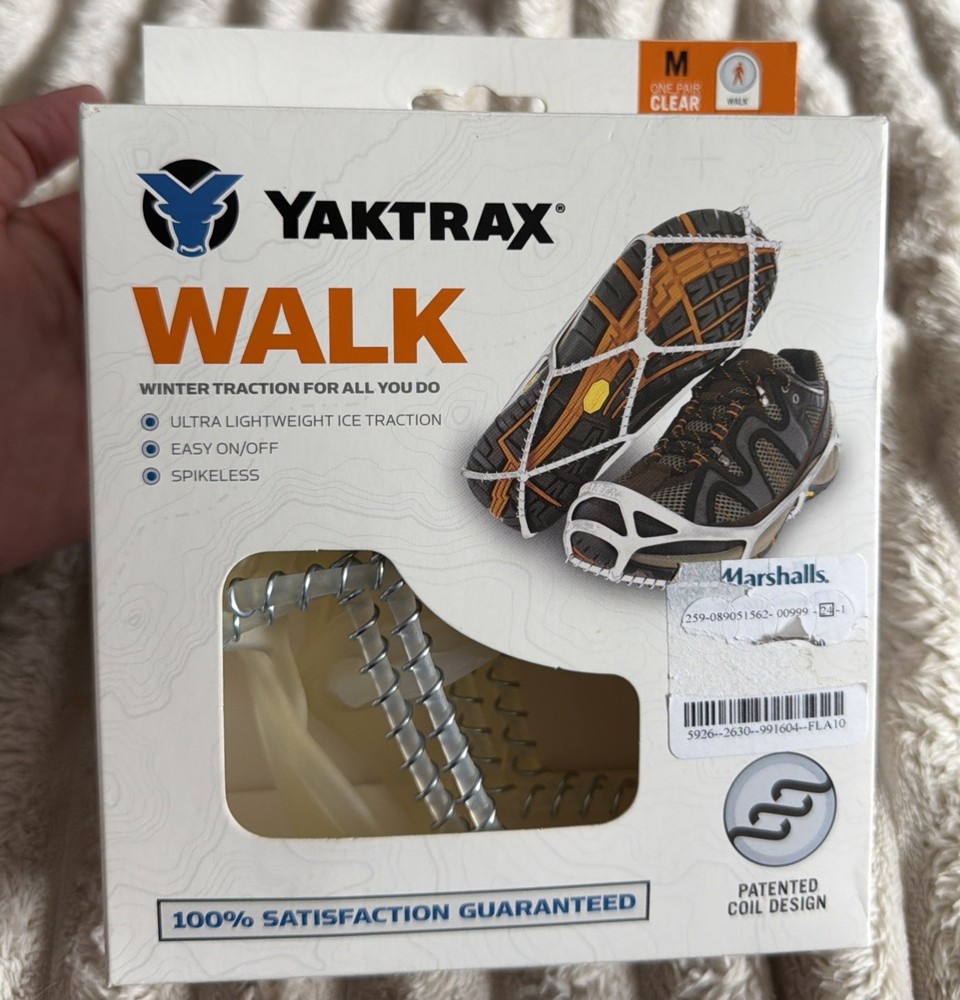 Yaktrax WALK Ice Cleats Unisex Size M