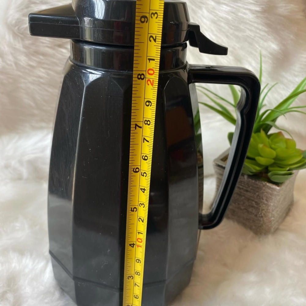 Black Thermal Coffee Carafe with Handle
