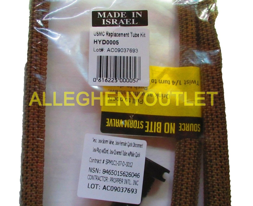 USMC SOURCE COYOTE HYDRATION SYSTEM REPLACEMENT TUBE KIT HYD0005 Huge Discount