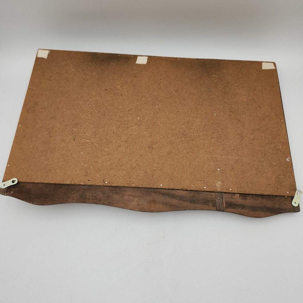 Vintage wall mounted Wood Message Board Blackboard Cork Board hooks Mail kitchen