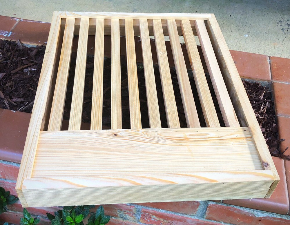 Cypress 10 frame slatted rack for Langstroth bee hive