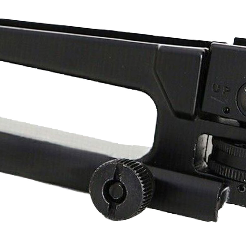 Metal Carry Handle Rear Sight Mount Removable Adjust Low Profile Mount Black