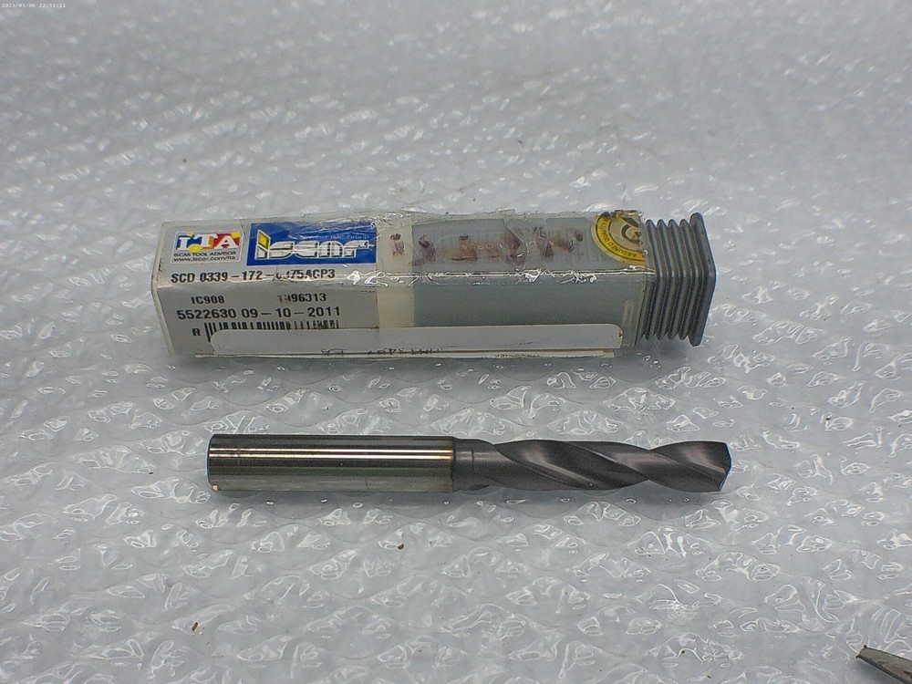 ISCAR SCD 0339-172-0375ACP3 CARBIDE DRILL NSMP