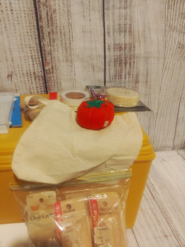 Large Sewing Box With Supplies