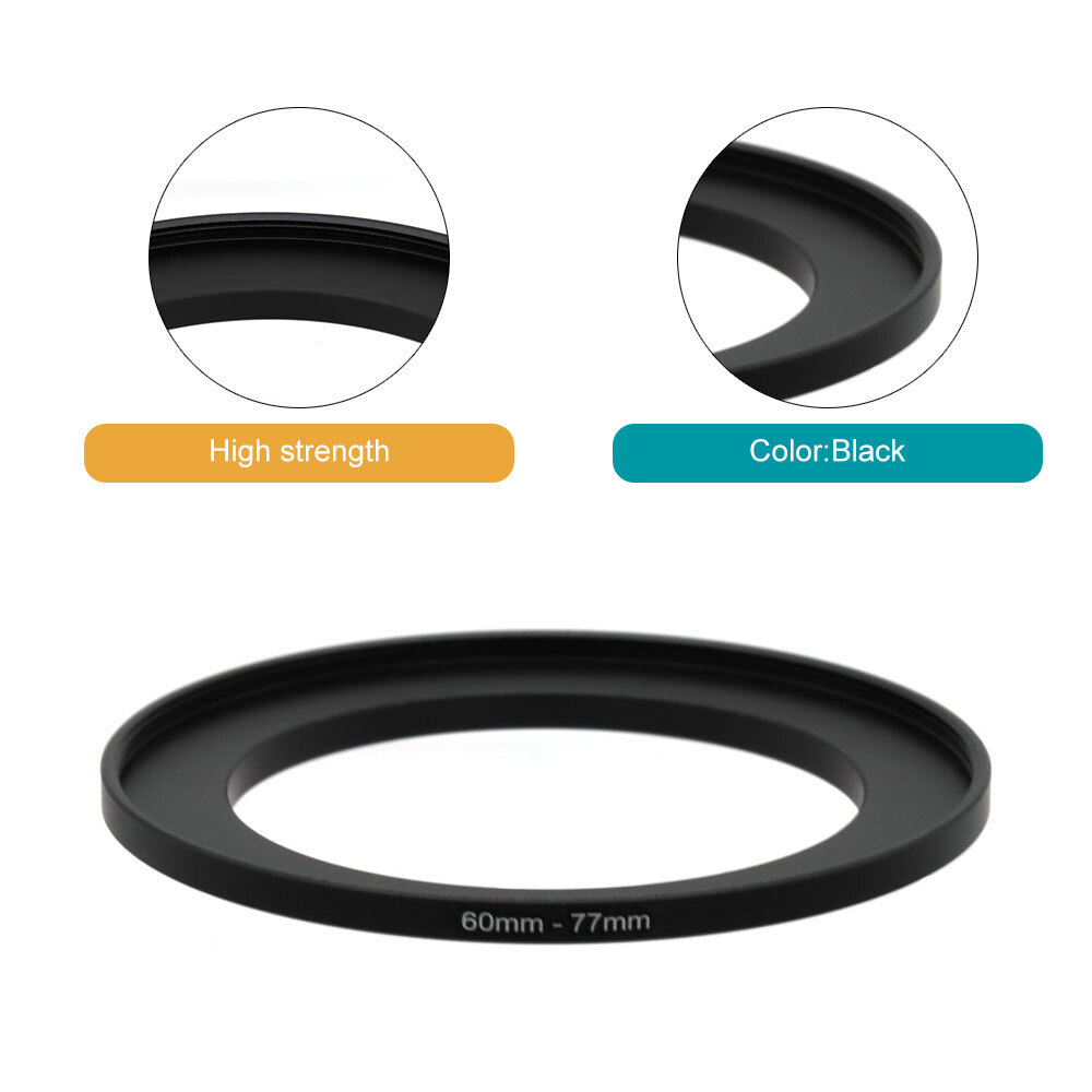 60mm-37/40/43/55/62/67/72/77mm Step-Up/Step-Down Ring Lens Adapter Filter Ring