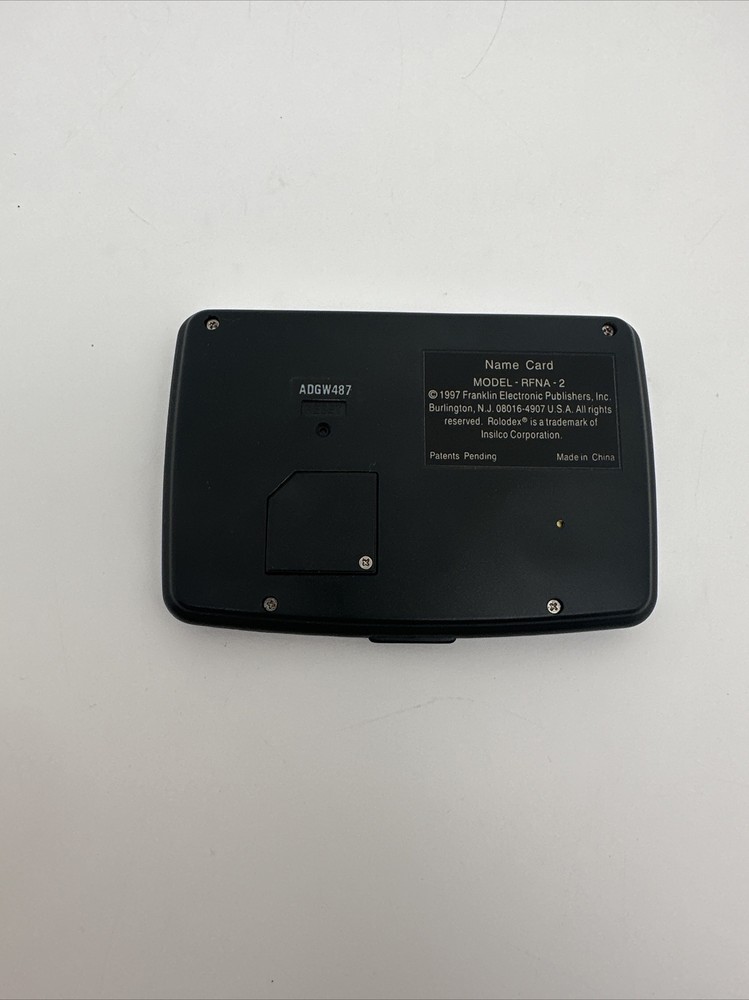 Rolodex Electronics Vintage 1997 Memory Bank Data Calculator Has Power …17