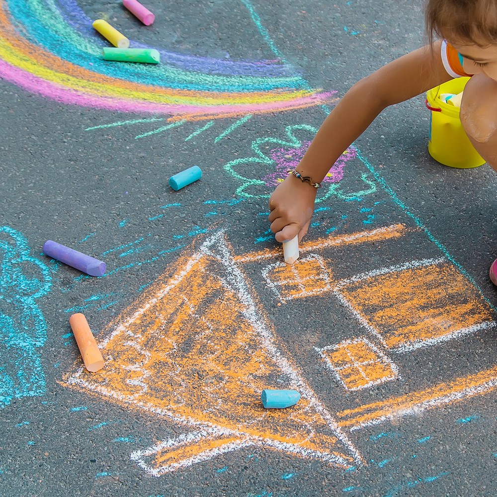 10 pcs chalk, white chalk large solid for outdoor use