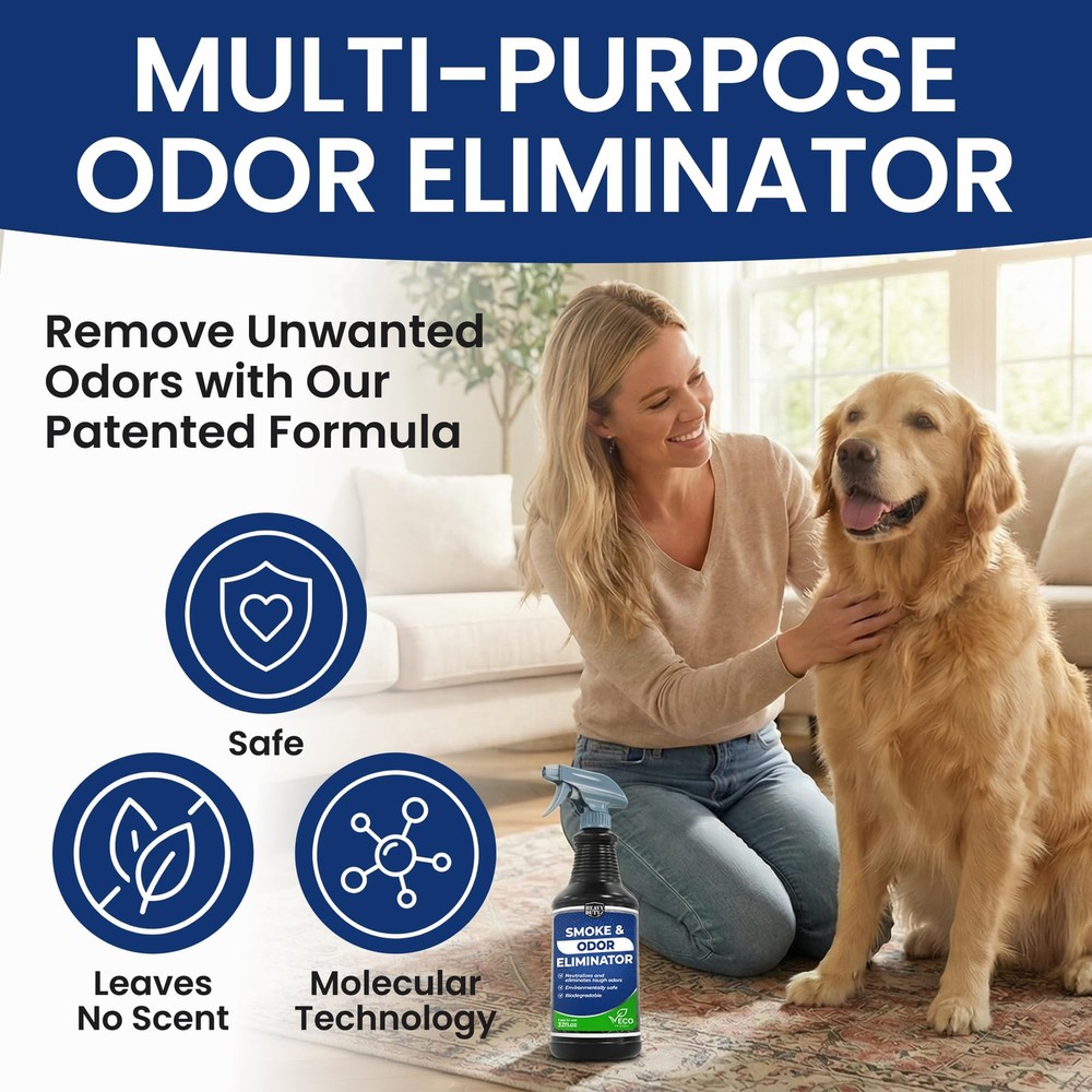 Odor Eliminator Spray - 32 fl oz - Professional Strength Deodorizer for Pet, ...