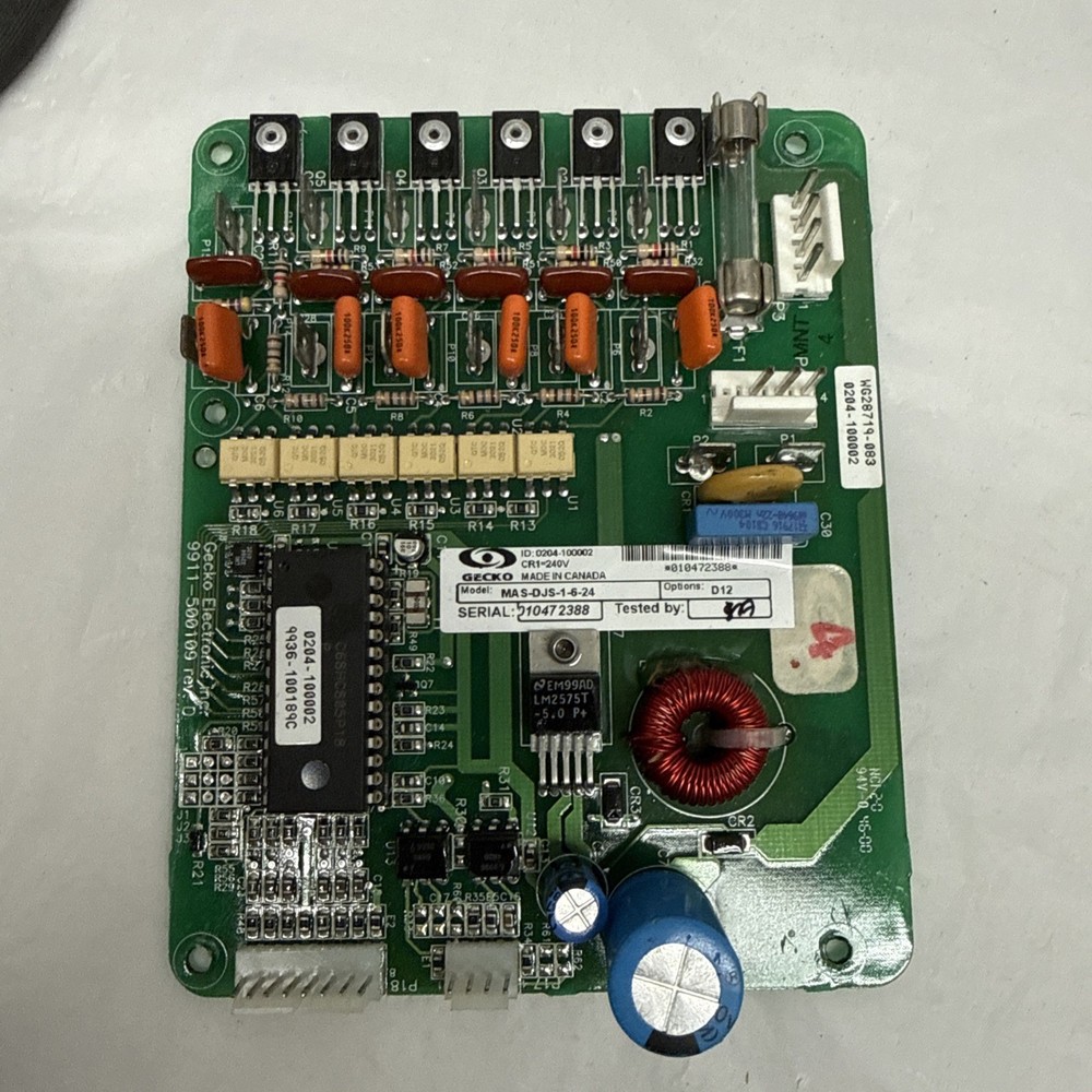 GECKO Model # mas-djs-1-6-24 Spa Controller Sequencer