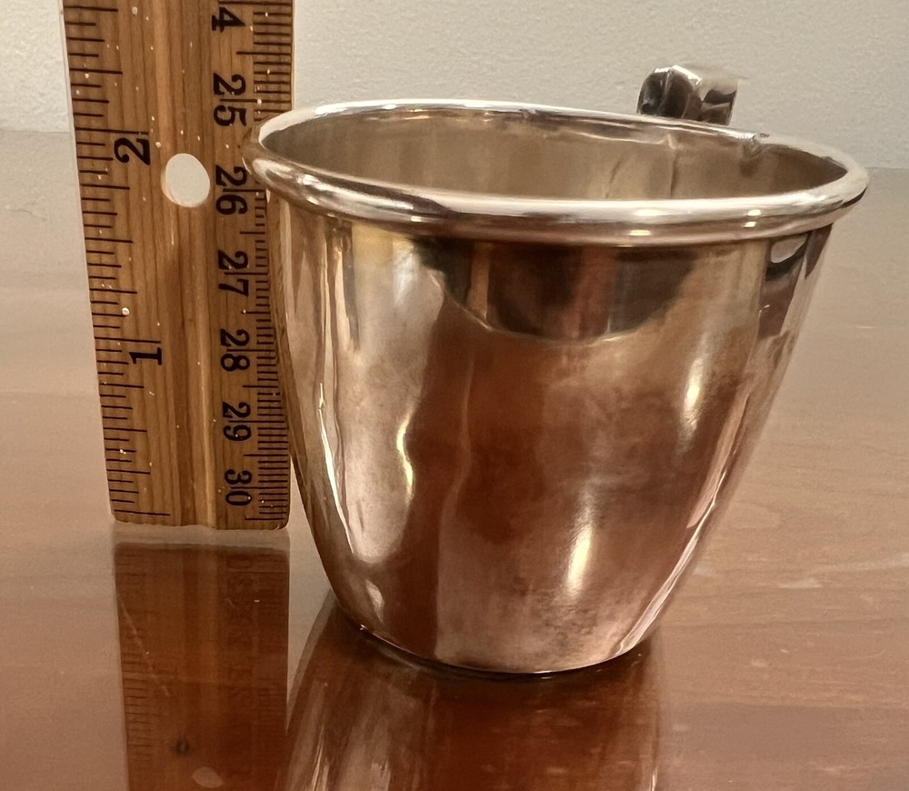 Vintage Baby Birth Cup Sterling Silver.