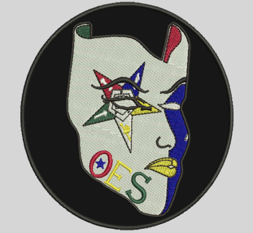 Order of Eastern Star (OES) Iron on Patch 4 inches 1 Patch