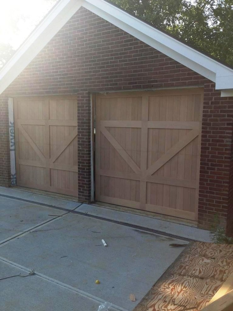 Gabriel Design - [16' x 7'] Barn Style Custom Solid Cedar Wood Garage Door