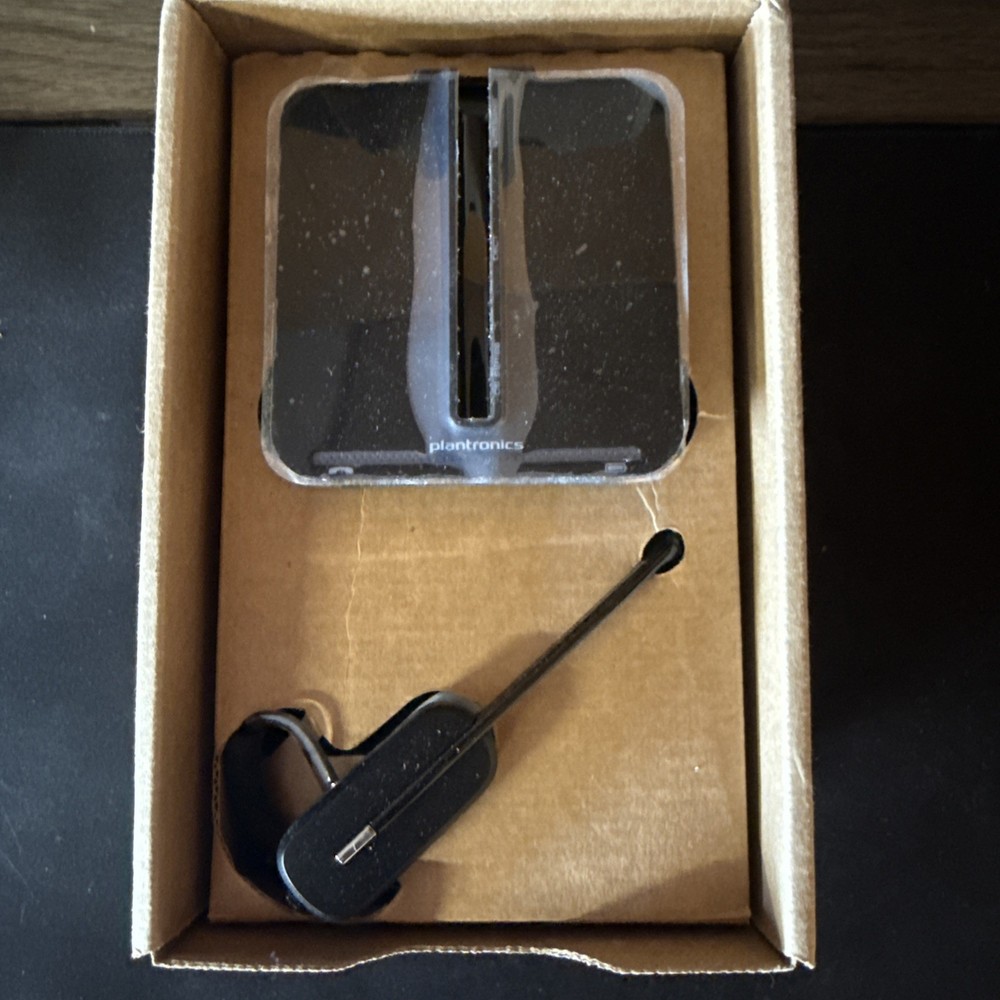 PLANTRONICS Poly CS540 Wireless DECT Headset Black New