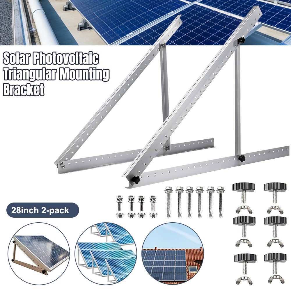 28"Solar Panel Mounting Brackets Adjustable Angle Solar Panel Tilt Mount Bracket