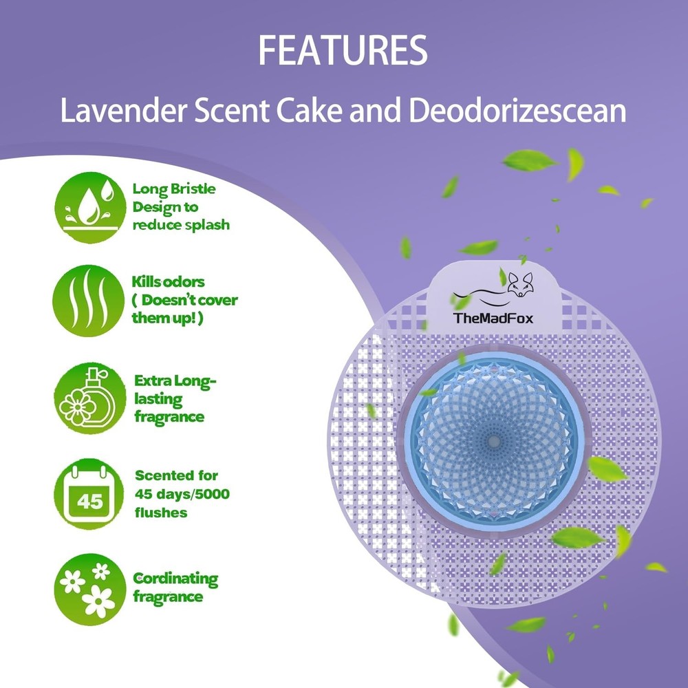 Urinal Screen Deodorizer (12 Pack,Urinal Deodorizer with Non-Para Block Long-...