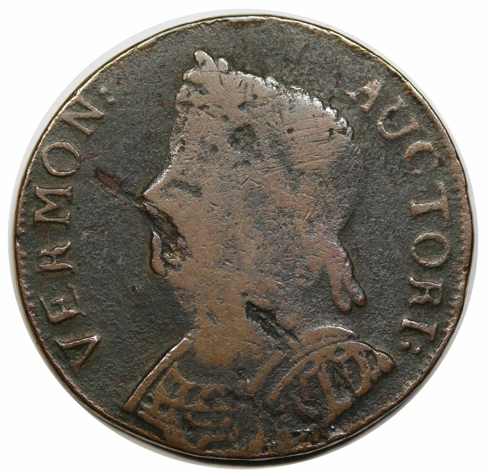 1786 Vermont Copper, Bust Left, RR-10, R4