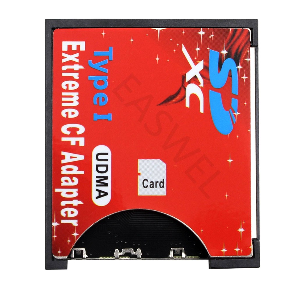 High Speed SDXC SDHC SD to CF Compact Flash Memory Card Reader Adapter Typ