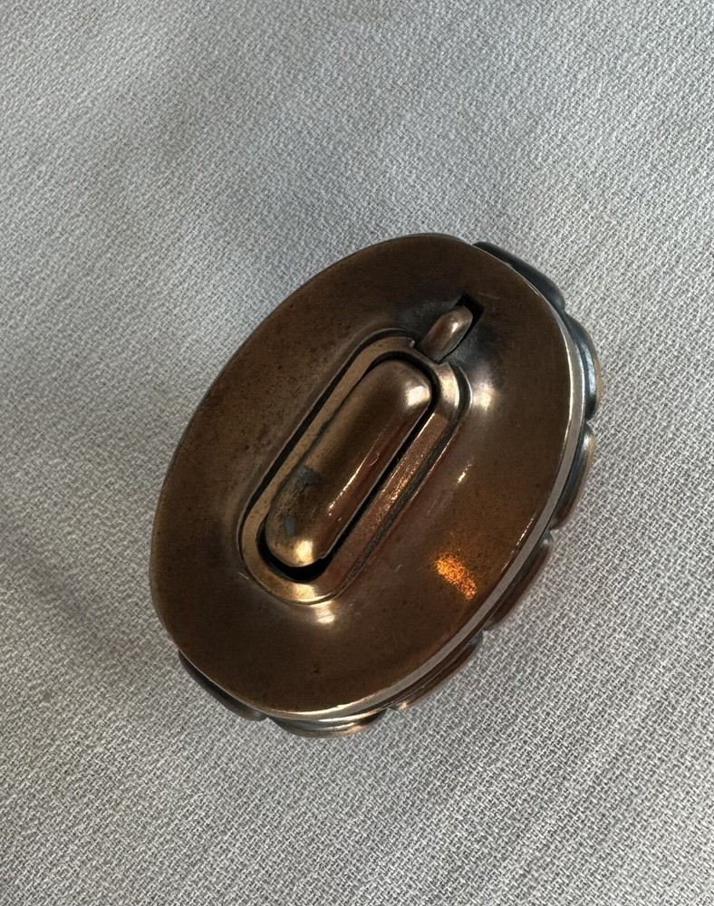 Vintage B & R copper automatic table lighter