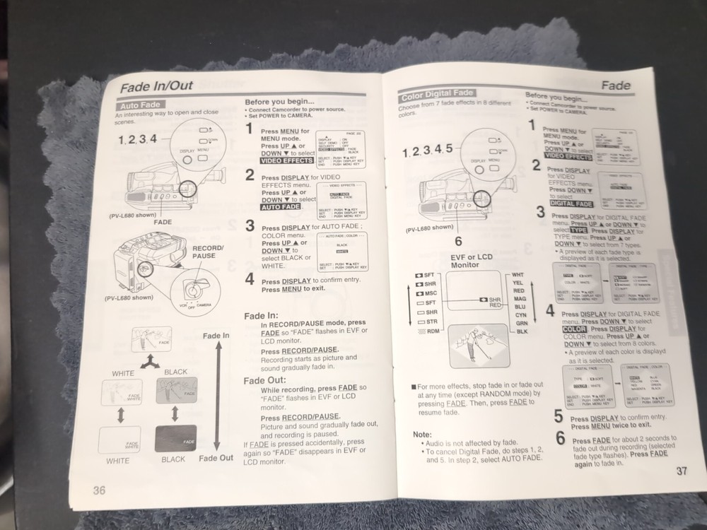 Guide Manual Panasonic Camcorder Operating Instructions Models No. PV-L580 680