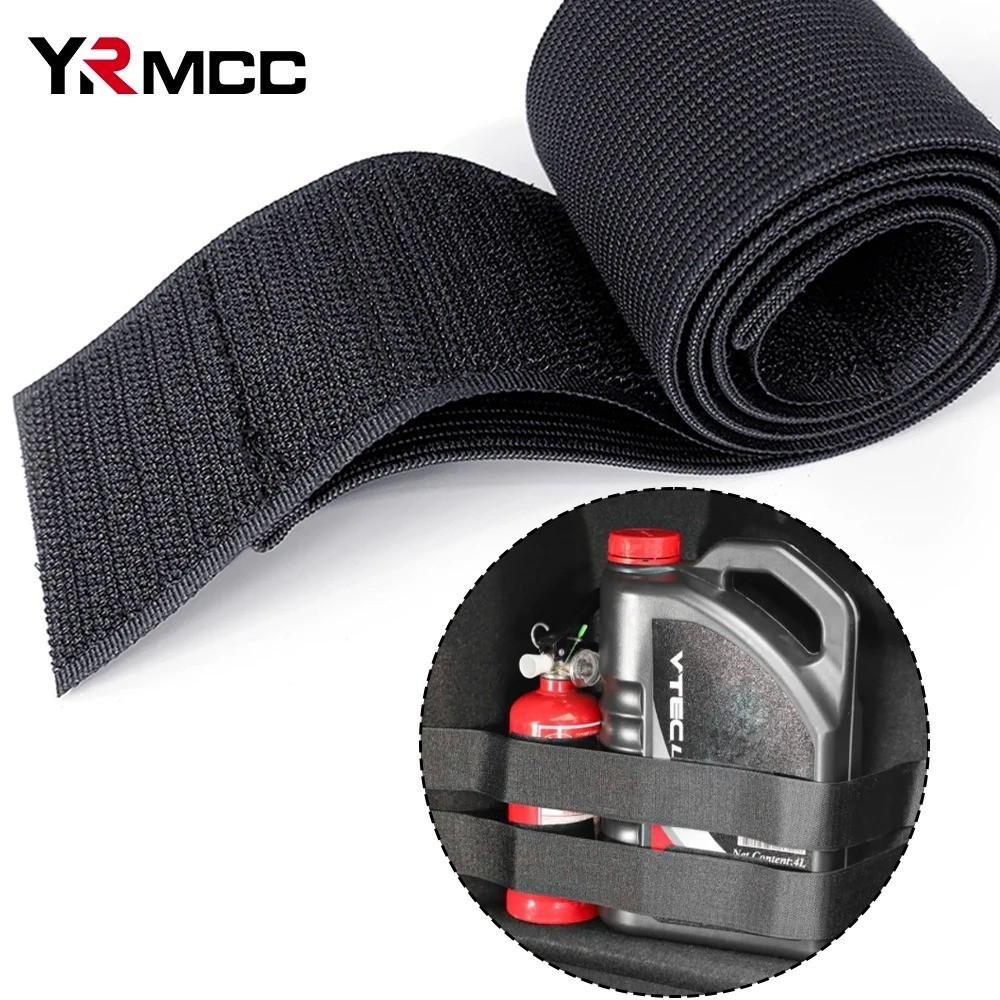 Car Boot Tool Organizer with Hook & Loop Strap for Fire Extinguisher Storage