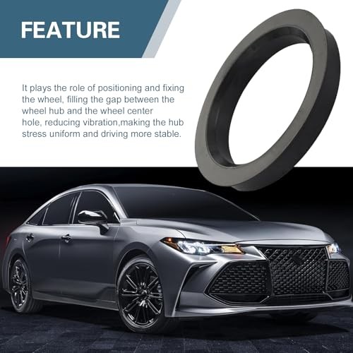4PCS Car Wheel Hub Center Ring, Polycarbonate Plastic Fill Gaps Shock