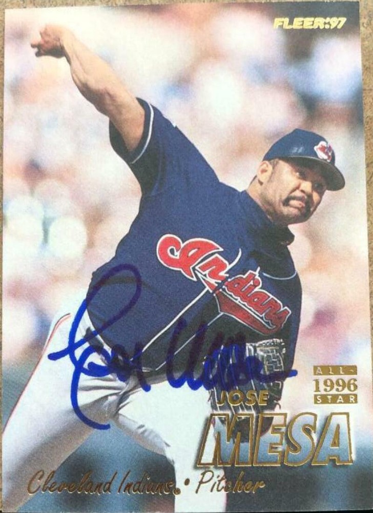 Jose Mesa Autographed 1997 Fleer #83
