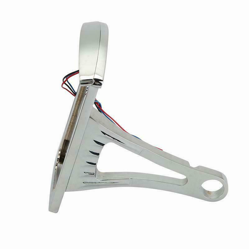Motorcycle Side Mount License Plate Bracket Tail Light For Harley Chopper Bobber