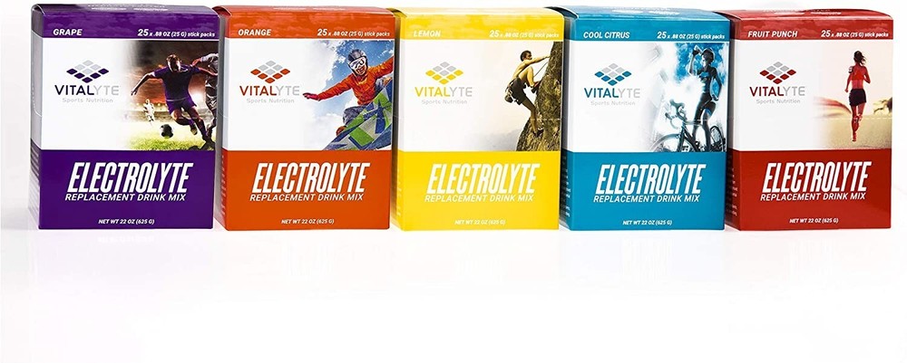 Vitalyte Electrolyte Stick Pack 25 Count Box - Cool Citrus SHIPS FAST!