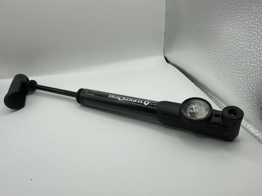 Blackburn Telescoping Bicycle Frame Pump with Gauge, Black