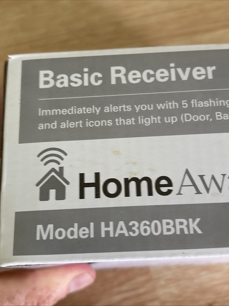 NEW Sonic Alert Home Aware Basic Receiver ONLY Model HA360BRK