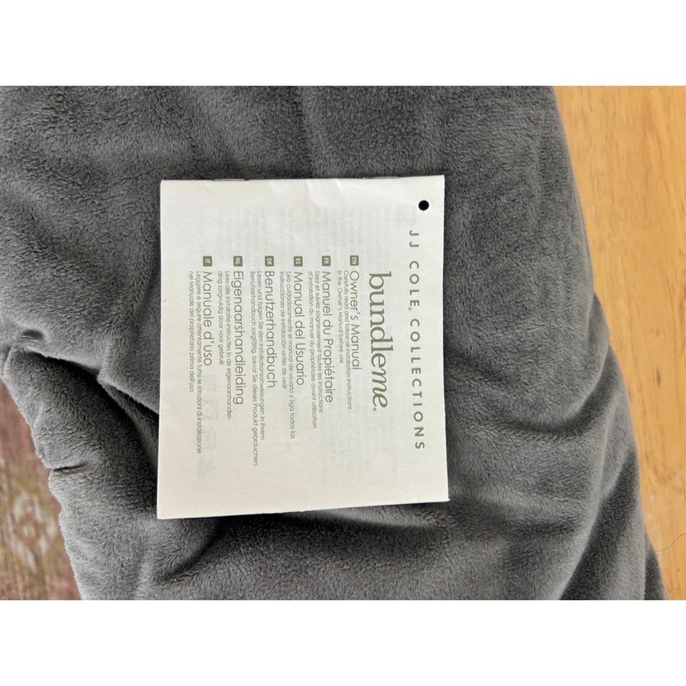 JJ Cole Bundle Me Infant Grey Graphite Thermoplastic Stroller Blanket