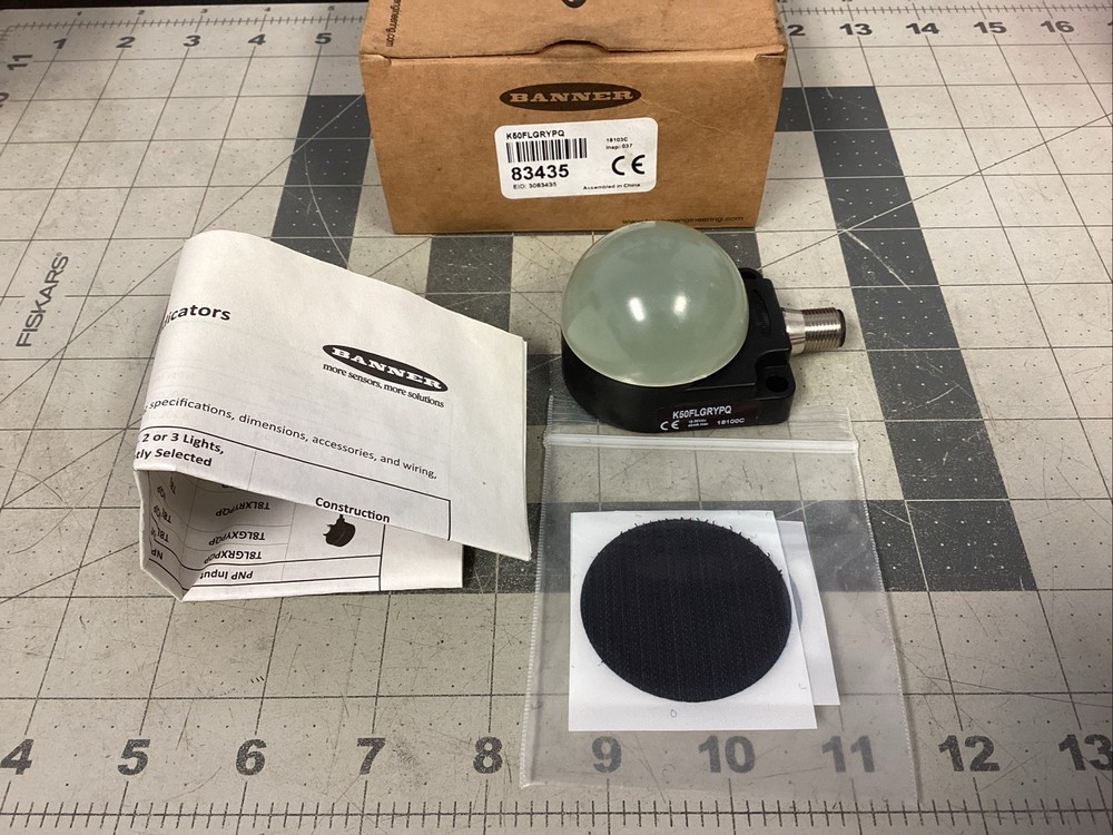 Banner Engineering 83435 Flat Mount Domed Indicator (LNN20F)