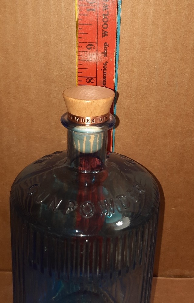 Bottle Gunpowder Irish Gin Empty No Label