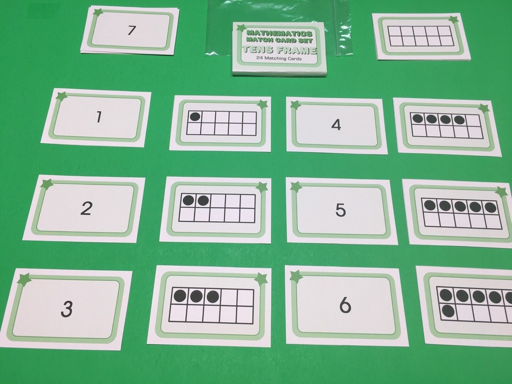 Tens Frames - Learning Flash Cards For Kids - Educational
