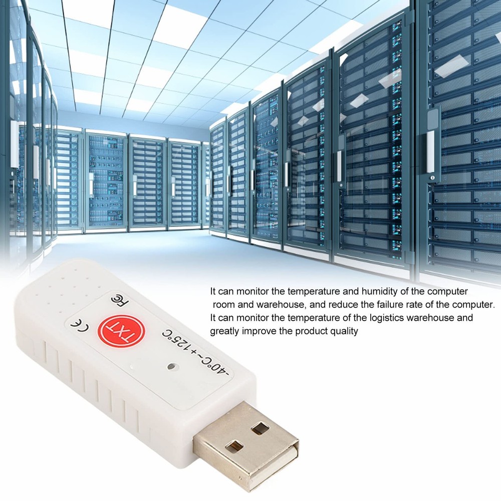 USB Thermometer Temperature, Inside Outside PC Sensor Double Sensor Computer ...